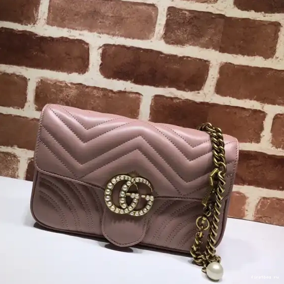 Firstbag ru Bag Marmont GUCCI GG Belt Pearl Chain 0605